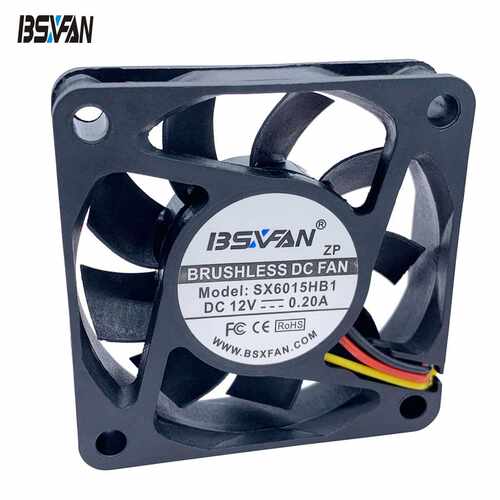 6015散热风扇 5V 12V 双滚珠 带PWM调速 灯具散热 直流风扇
