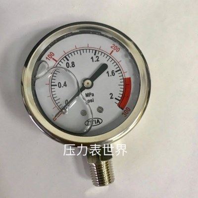直径62mm 充油压力表 YN-60 2mpa 300psi 螺纹PT1/4 耐震表 ZYIA,五金/工具,压力表,淘宝优惠券,粉丝福利购,淘宝优惠卷
