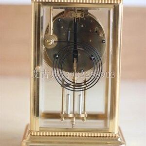 座典钟表 机械座钟 欧明镀金式卡伦机芯四明古钟