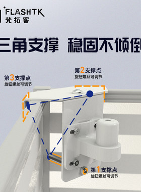 梵拓屏屏风办示器支架升降免打孔显公台式电脑显示客幕机械臂底座