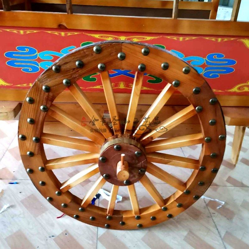 蒙古族特色区勒车酒马车蒙古包大店旅游勒装饰品复古马车大皮车