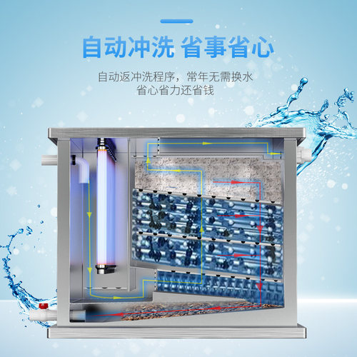 室外锦鲤大型鱼池过滤器环式鱼卧水循环系统水过滤循池设备