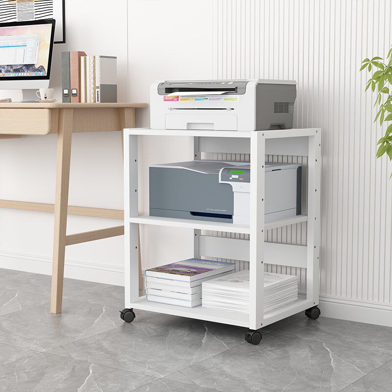 打印机架子办公室文件架主机托架银行桌下收纳架子床头柜消毒柜子