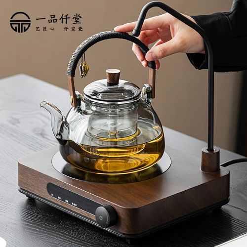 耐热玻璃围炉煮茶器高温防爆泡茶壶智能抽水电陶炉套装烧水蒸茶炉