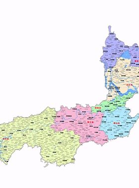 2024新款泰安市地图贴图 办公室挂图 高清防水墙壁装饰画定制地图
