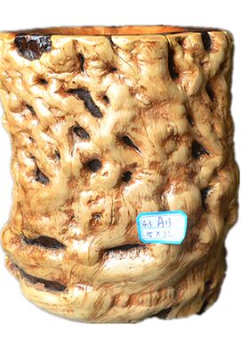 枣木笔筒原木毛笔筒实木老树疙瘩仿古文房用具书桌办公桌客厅摆件