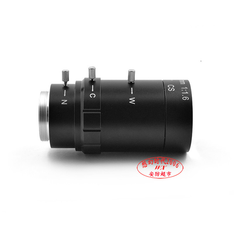 高清5-100mm手动光圈变焦变倍镜头工业监控可调CS口光学仪器放大.