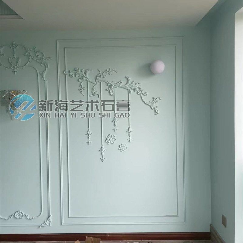 石膏线条背景墙蝴蝶小鸟流星吊坠浮雕镂空壁花角花沙发玄关造型花