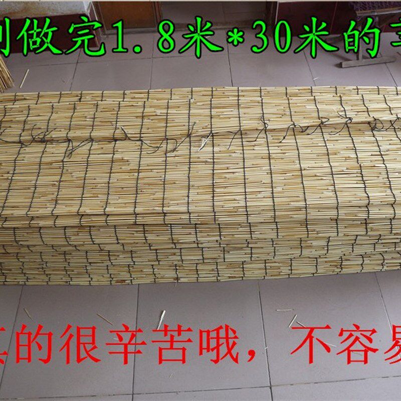精品苇帘大卷30米芦苇帘子遮阳帘草帘竹帘芦苇席墙面装饰装修定制