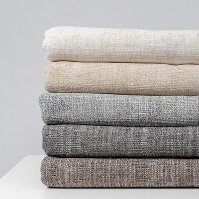 73高端加厚细棉麻布料面料发定制沙坐垫套靠背套罩笠全包拉链四季