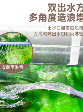 松宝缸鱼挂壁式外置过滤器静音三合一滤族箱外挂过水桶过滤系统
