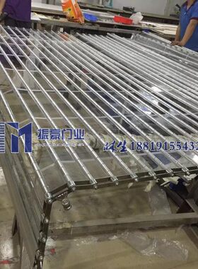 电动平开水晶卷闸门 pvc透明商铺弧形大门 电影院超宽侧卷式大门