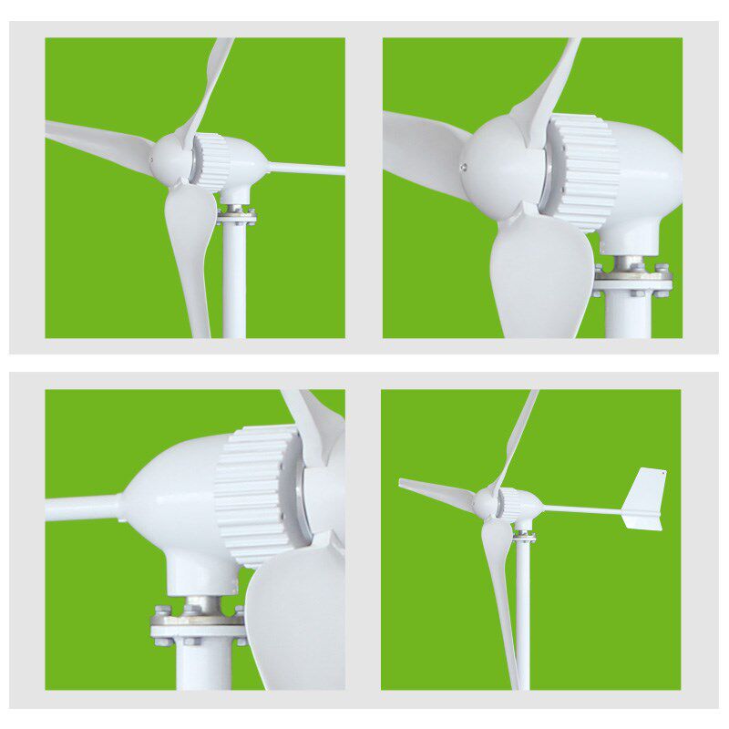 800W1000W小型风力发电机家基统站风光互补系用路灯用厂家24V48V