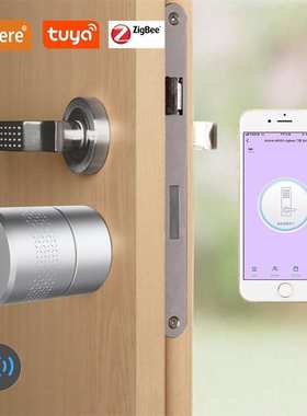 WeHere 办公室智能锁 手机蓝牙指纹开锁 远程开锁家用