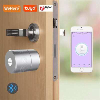WeHere 办公室智能锁 手机蓝牙指纹开锁 远程开锁家用