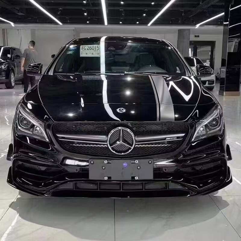 适用于13-18款奔驰W117 CLA20 220 260改装CLA45AMG后唇尾唇尾喉