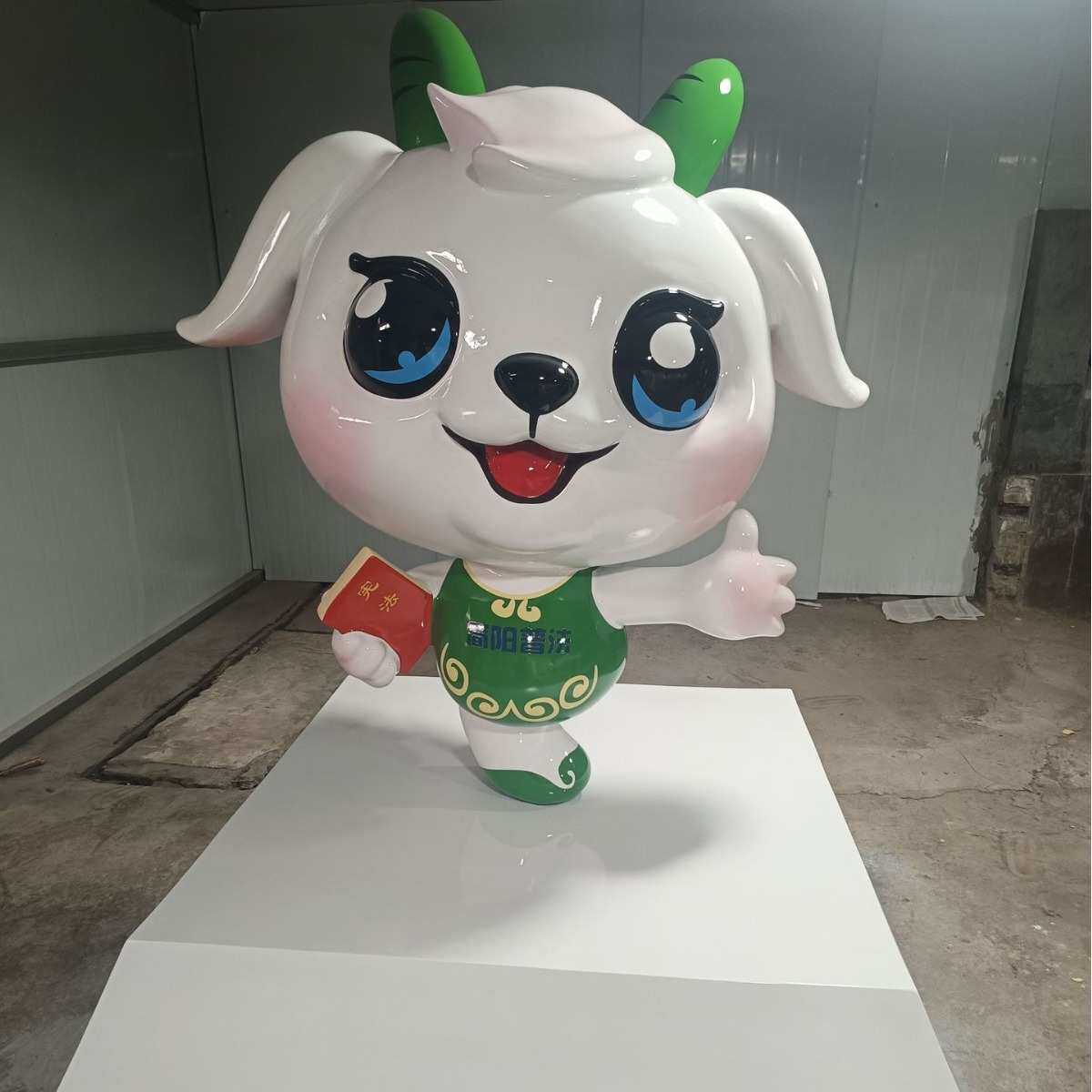 玻璃钢雕塑圆雕厂家室外店铺大型摆件门口迎宾卡通动物人物公仔