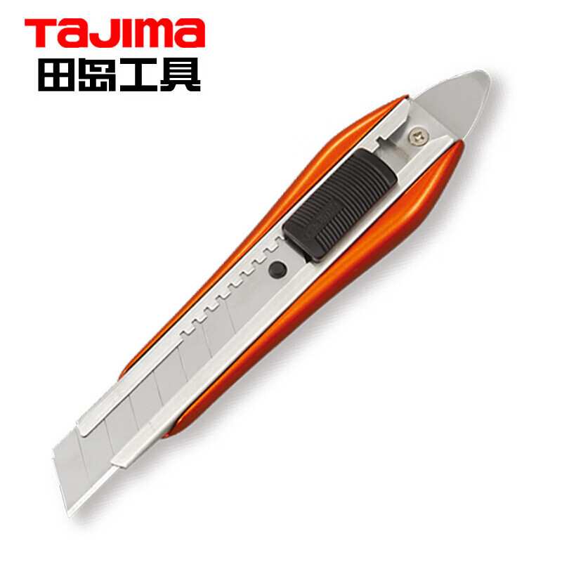 田岛 TAJIMA 1101-0849 L520 铝合金美工刀 带爪 橙色