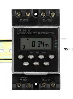 MT16G-3a电子可编程时间开关220VAC 25A 1分钟到168小时 数字自动
