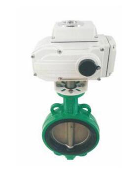 电动对夹蝶阀 断电复位二线制DC24AC220V常开常闭DN50 65 80 100