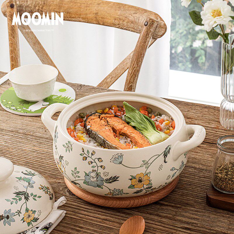姆明moomin家用砂锅汤锅土锅耐高温陶瓷炖锅火锅煲仔饭沙锅石锅