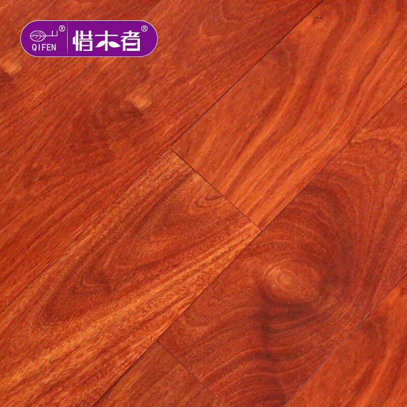 惜木者 锁扣老料翻新实木地板 红檀香 浓香型香脂木豆 高油性红木