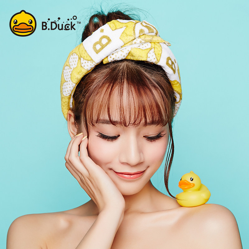 B.Duc鸭小品k浮水儿童洗澡戏水玩具大黄鸭套装精黄可爱卡通
