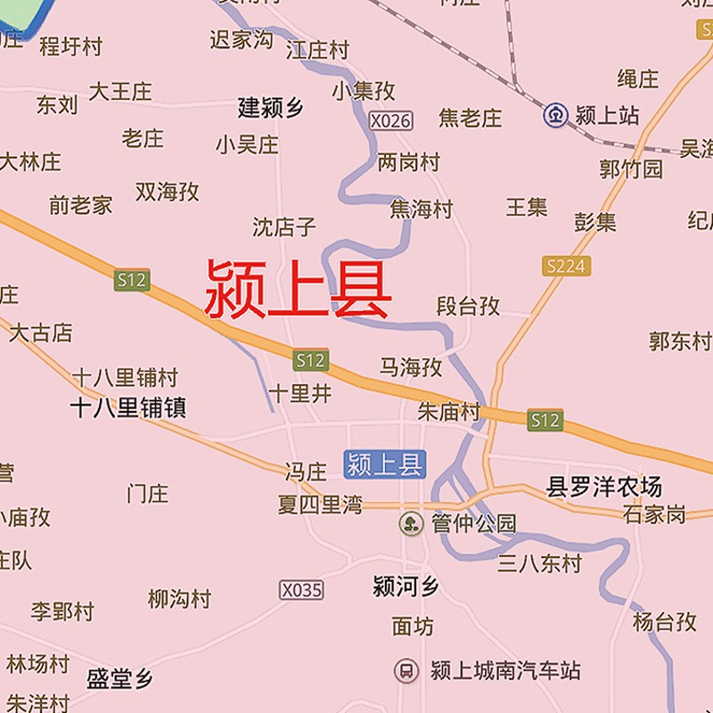 2021新款阜阳市地图贴图办公室挂画高清防水墙壁贴超定装饰图大制