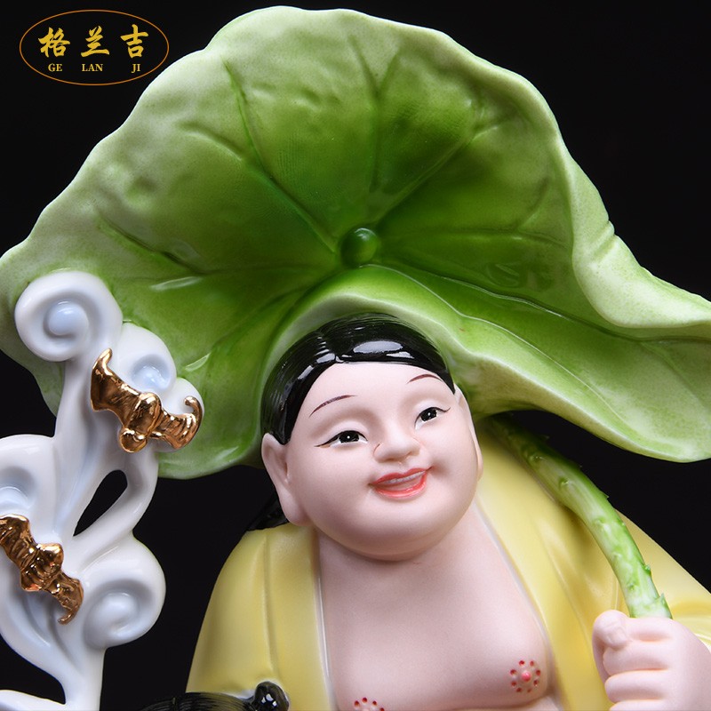 陶瓷摆件陶瓷公仔白瓷娃娃 金童玉女 结婚礼品家居摆设