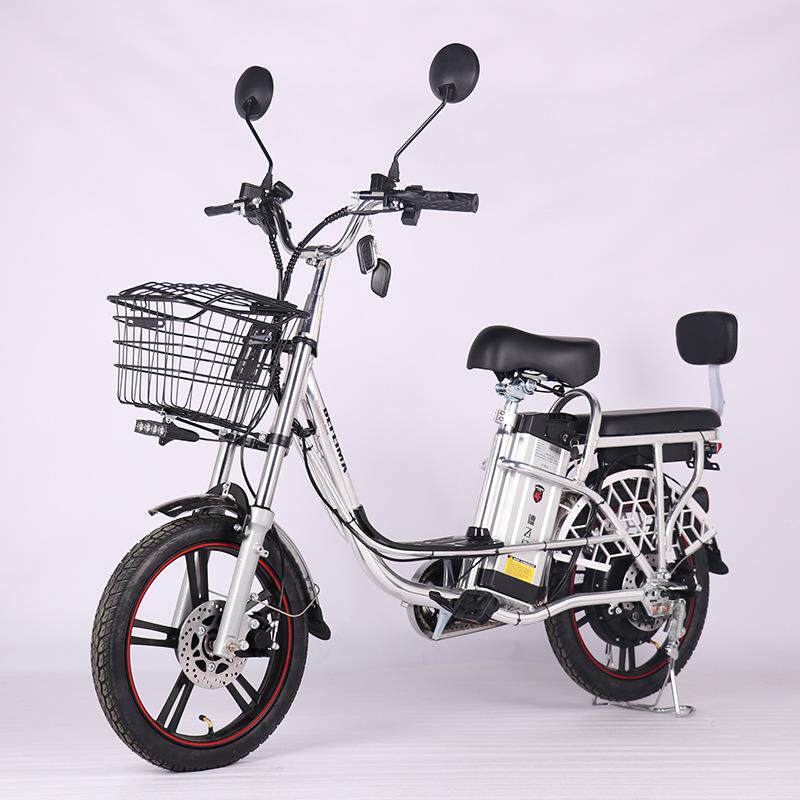 E-bike依兰公主外卖车电动自行车18寸铝合金前后盘式刹车电动车