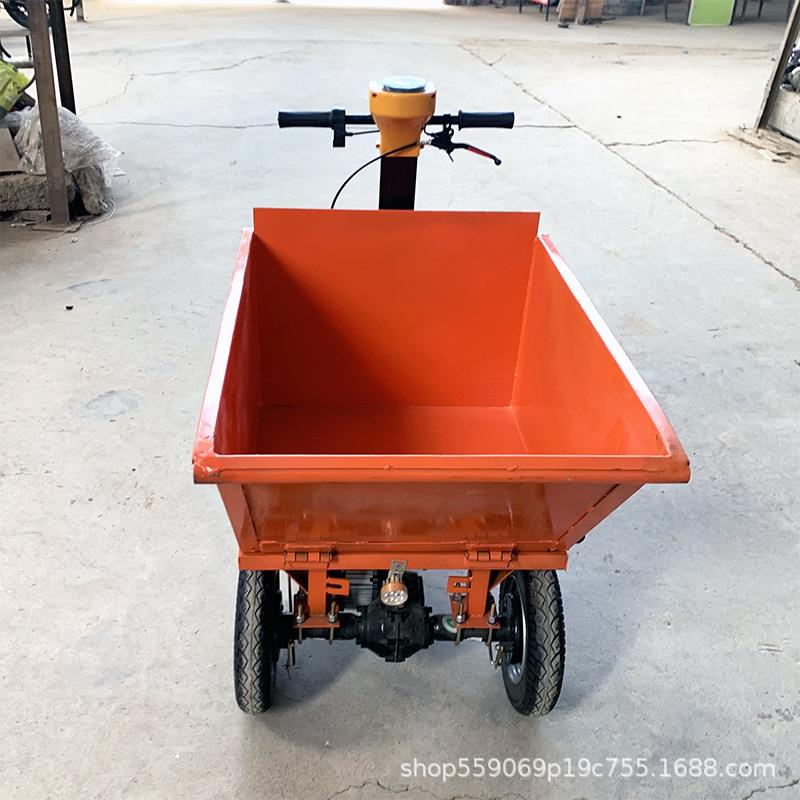 小型电动三轮站立式手推车 工地小型电瓶搬运车 手推厂内运输车