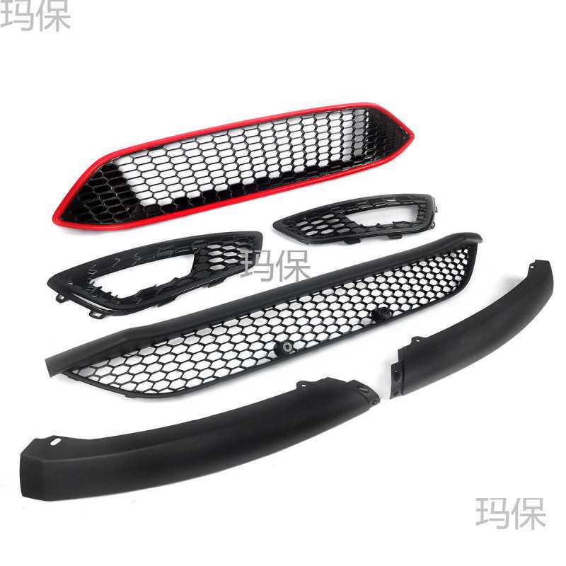 适用福特福克斯雾灯框下格栅下网中网前保险杠改装大包围蜂窝套件