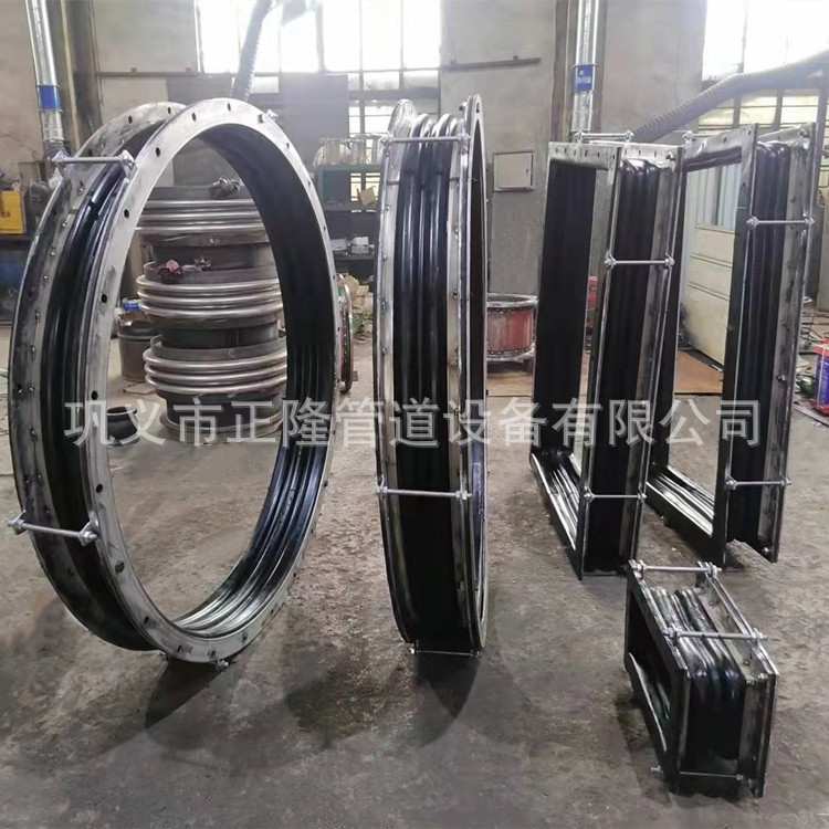 大口径风机外管橡胶补偿器非金属波纹膨胀节圆形方形法兰式软连接