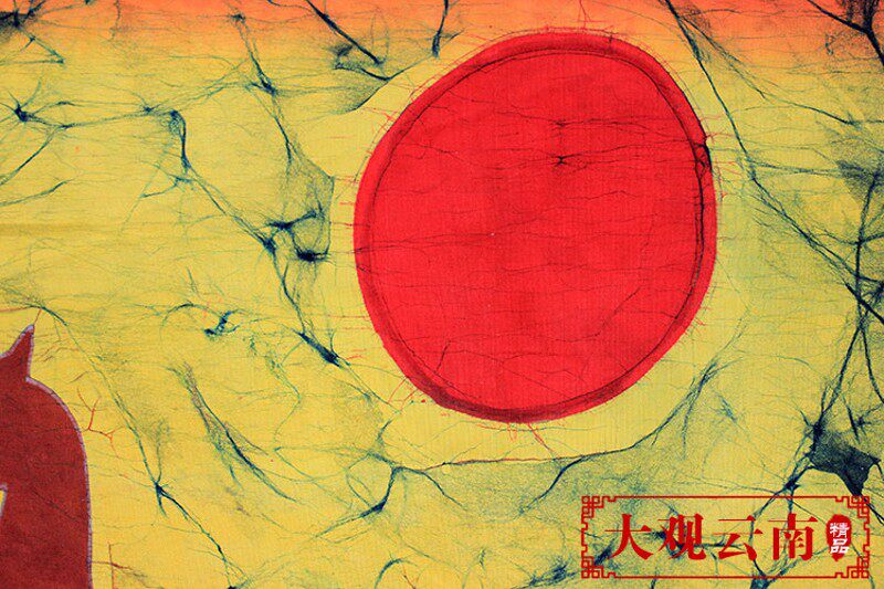 蜡染画龙马精神云南民族风挂画工厅玄关客饰画棉布手装布艺背景画