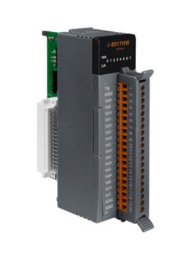 I-8017HW是16路14bit电压电流输入模块采样100KS