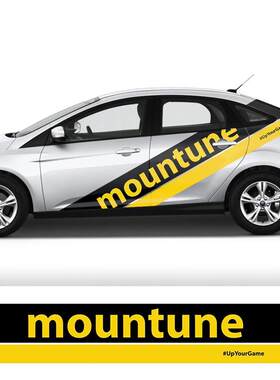 适用于福特福克斯mountune嘉年华车身拉花车门贴纸装饰车贴