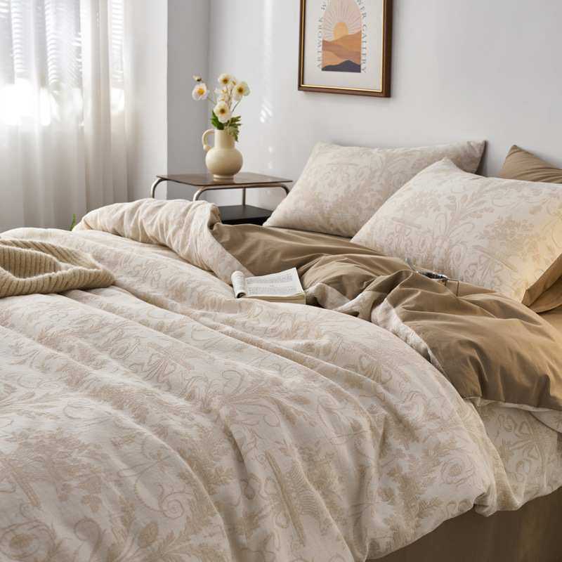 A类三层纱全棉复古大提花四件套纯棉100被套床上用品三件套柔肤,3C数码配件,摄像机配件,淘宝优惠券,粉丝福利购,淘宝优惠卷