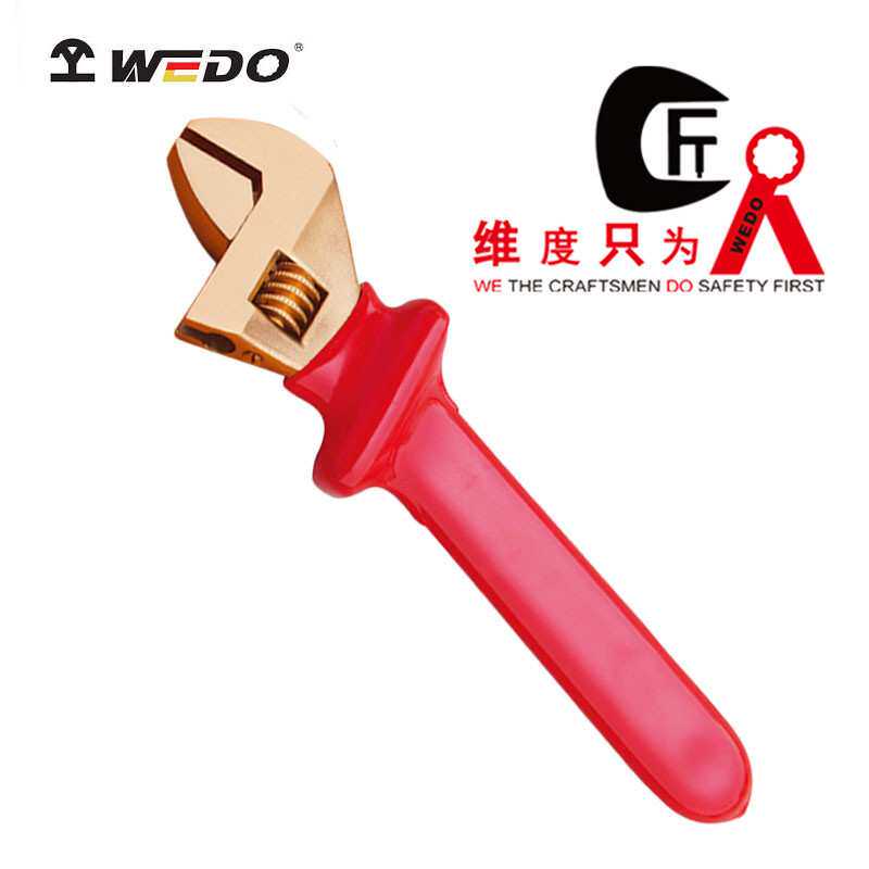 WEDO维度防爆绝缘浸塑活扳手 VDE认证青铜工具 INB6402A