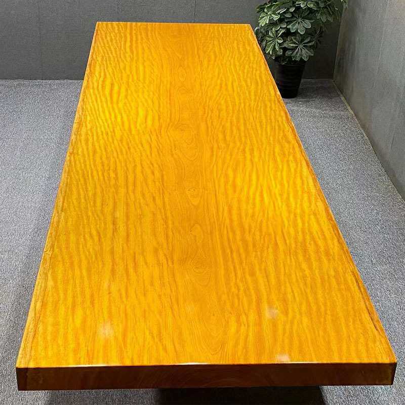 实木大板桌非洲黄花梨餐桌书桌鸡翅木简约办公桌原木茶桌环保清漆