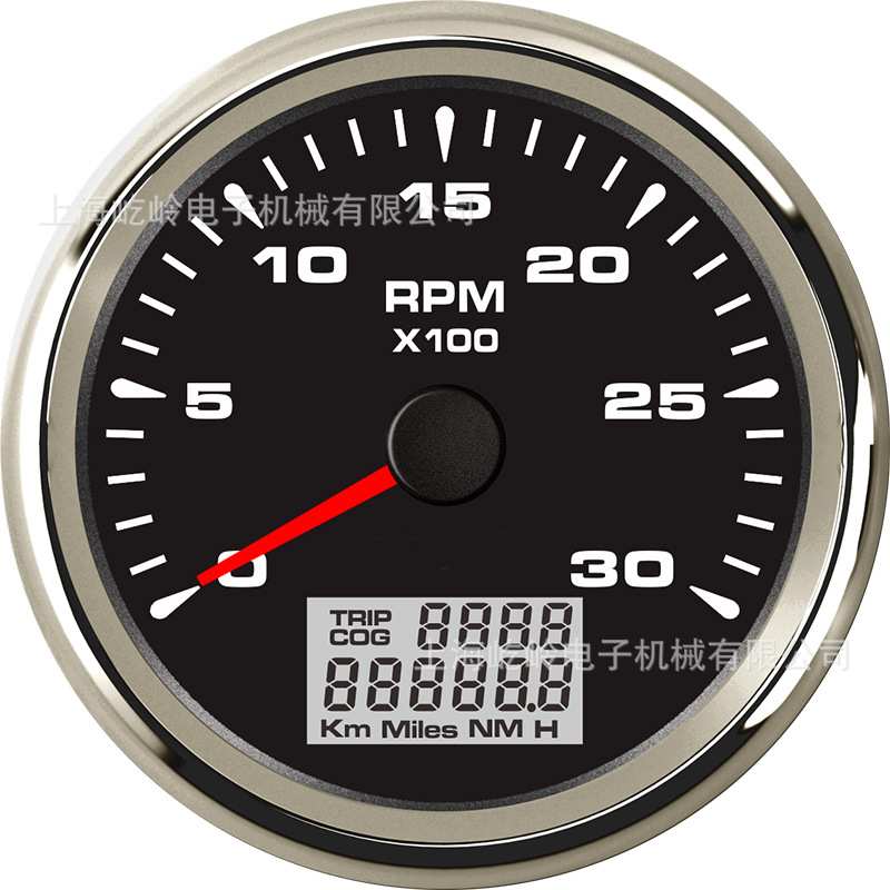 85mm通用汽车转速表3000-8000rpm赛车船舶游艇改装汽油柴油发动机
