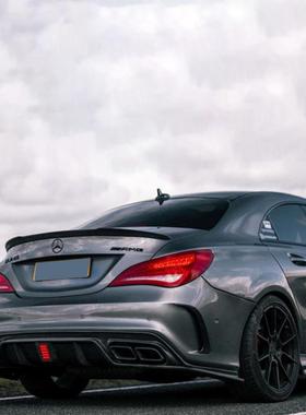 适用14-20年奔驰CLA45 W117 改装FD款刀锋碳纤维尾翼扰流板定风翼