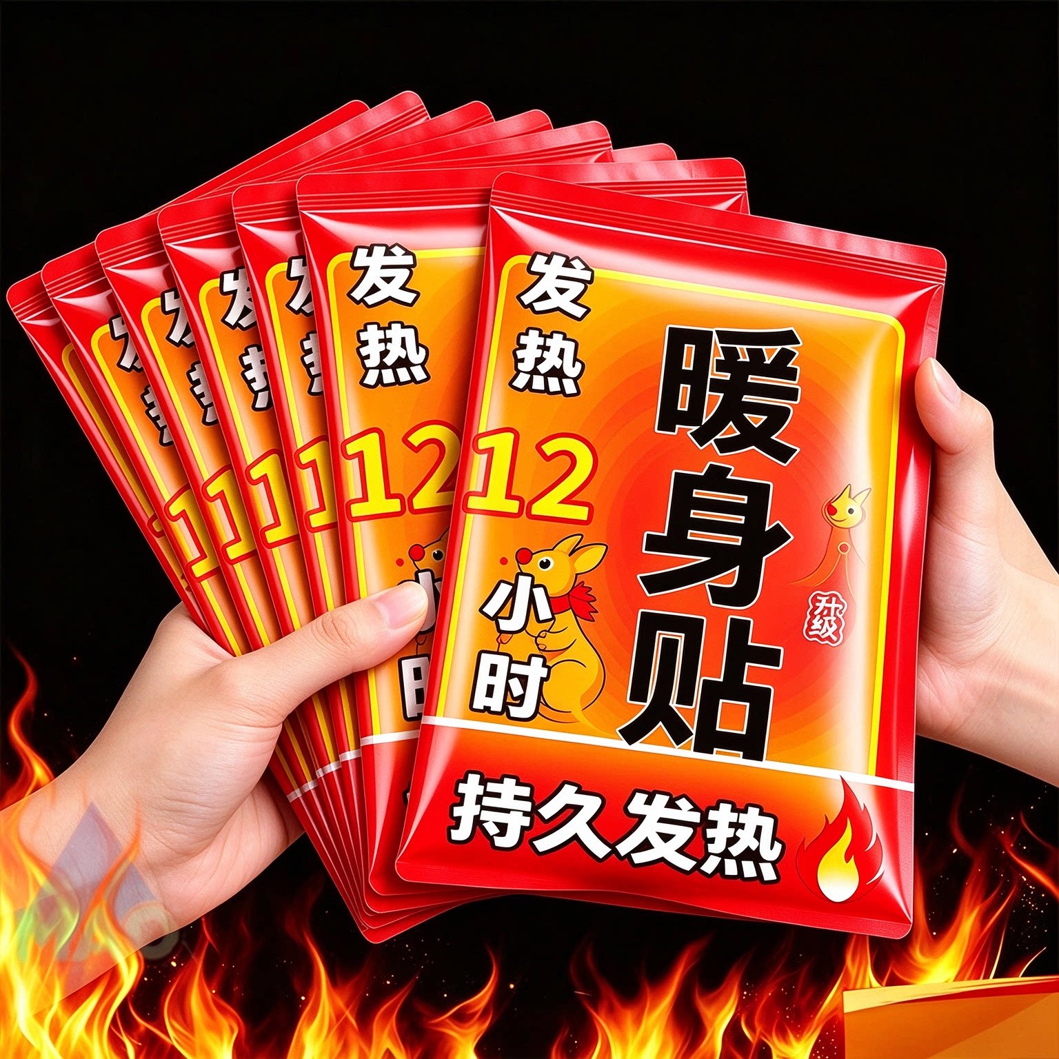 冬季保暖腰部发热暖贴100片