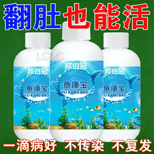 鱼康宝烂身烂尾白点白毛掉鳞蒙眼专用药杀菌消炎水鱼缸水质稳定剂