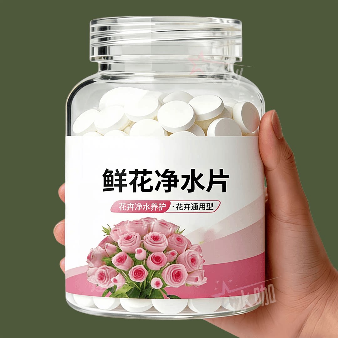 鲜花净水片花用净水剂花肥养花家用花卉绿植盆栽通用型水培植物