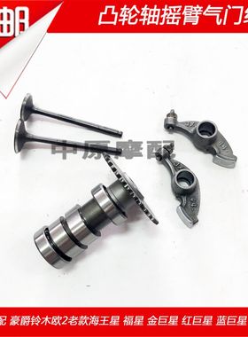 适配豪爵海王星金巨星红巨星蓝巨星HJ125T-7/8/8A 凸轮轴摇臂气门