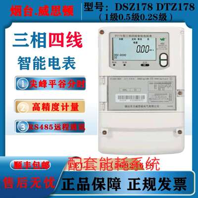 DTZ/DSZ178三相四线峰谷平互感式三相三线100V高压智能电表