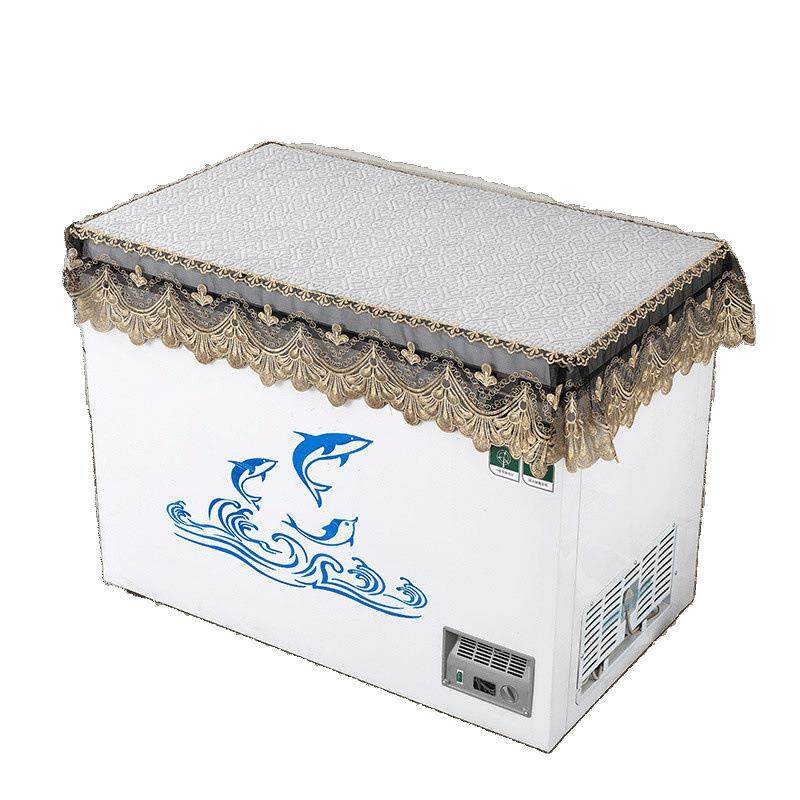 冰柜遮盖盖布翻盖式防尘盖新款长方形顶盖保温加厚冷柜防滑家用