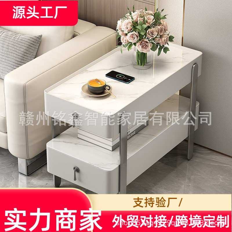 意式极简沙发边柜轻奢客厅边几现代简约可移动角几岩板储物柜茶几,3C数码配件,摄像机配件,淘宝优惠券,粉丝福利购,淘宝优惠卷