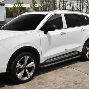 适用于福特领裕外侧脚踏板迎宾踏板equator改装上车加厚配件外饰