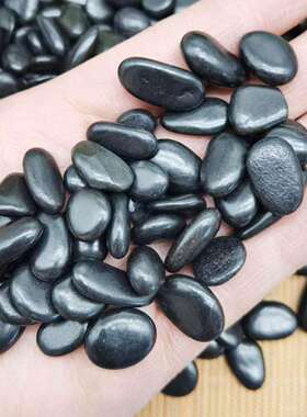 黑色抛光雨花石园林造景鹅卵石工程铺路铺面石子2-3cm工程优选